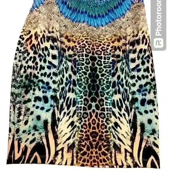 Venus Ladies' Leopard Print Bodycon Dress.; size XS - Picture 4 of 11